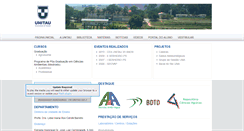 Desktop Screenshot of agro.unitau.br